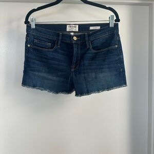 Frame Denim Le Cutoff Shorts - Dark Blue